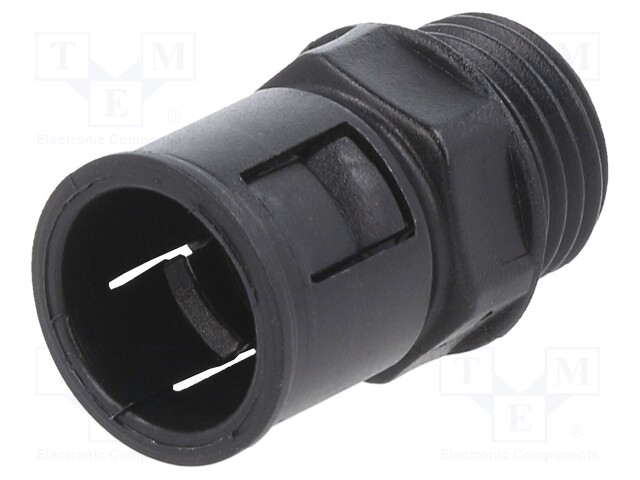 Straight terminal connector; ØBraid : 7.5mm; polyamide 6; IP65