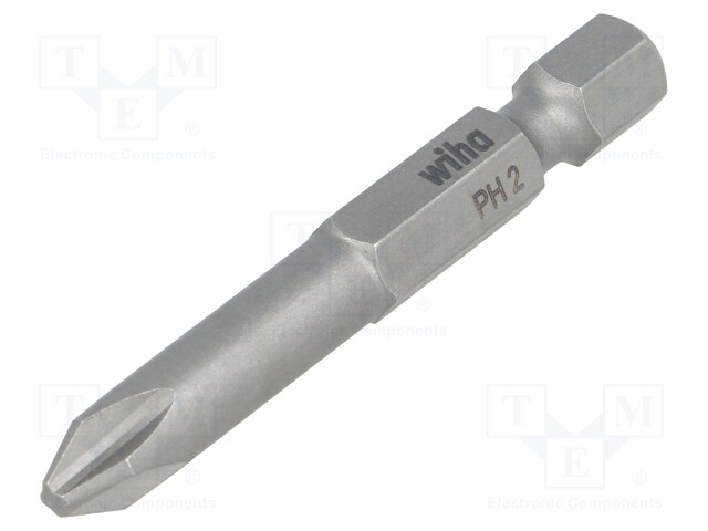 Screwdriver bit; Phillips; PH2; Overall len: 50mm