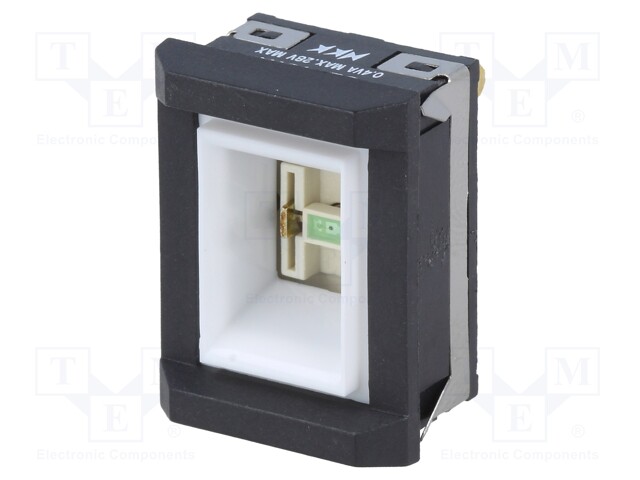 Switch: push-button; Pos: 2; SPDT; 0.4A/28VAC; ON-ON; Man.series: UB