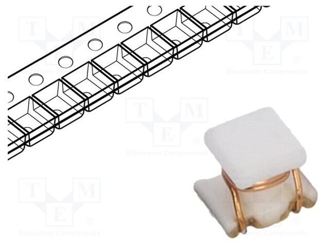 Inductor: wire; SMD; 0805; 100nH; 350mA; 0.38Ω; ftest: 100MHz; ±5%