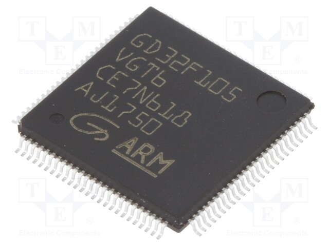 ARM microcontroller; SRAM: 96kB; Flash: 1024kB; LQFP100; 3.3VDC