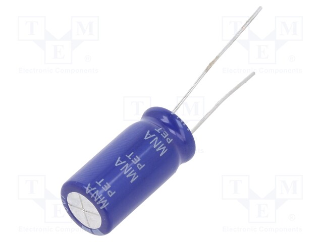 Capacitor: electrolytic; THT; 100uF; 100VDC; Ø10x20mm; ±20%; 2000h