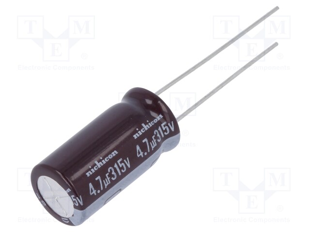 Capacitor: electrolytic; low impedance; THT; 4.7uF; 315VDC; ±20%