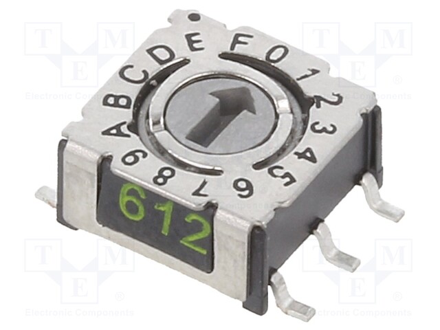 Switch: rotary; Pos: 16; 1uA/20mVDC; -50÷125°C; Mounting: SMD