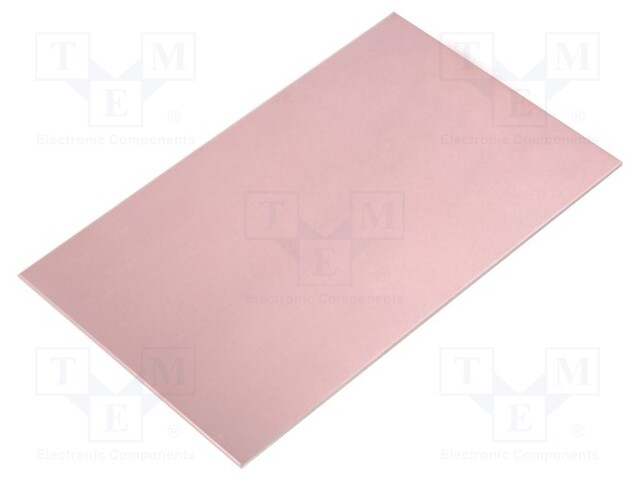 Laminate; aluminium; 1.5mm; L: 160mm; W: 100mm; Coating: copper