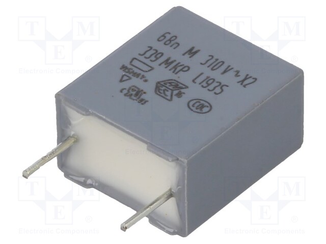 Capacitor: polypropylene; 68nF; 630VDC; 7.5mm; ±20%; Mounting: THT