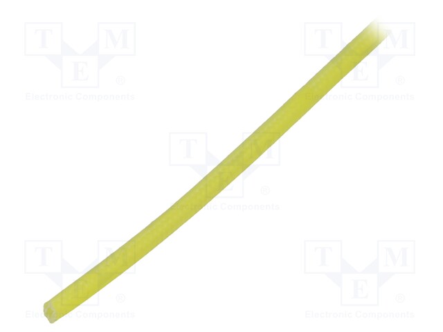 Insulating tube; yellow; -30÷155°C; Øint: 1mm; L: 200m; 3kV/mm