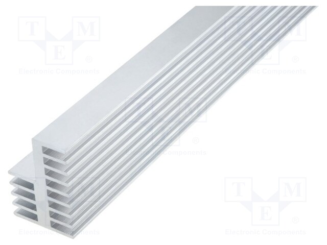 Heatsink: extruded; grilled; natural; L: 1000mm; W: 38mm; H: 54mm