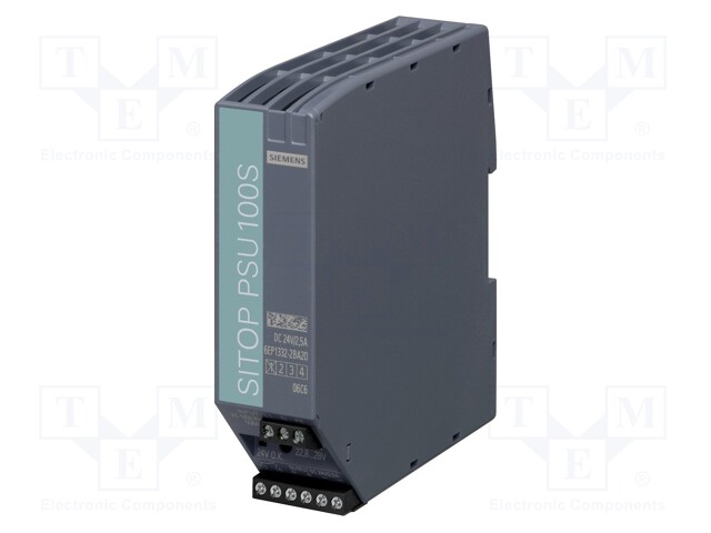 Power supply: switched-mode; 60W; 24VDC; 2.5A; 85÷132/170÷264VAC