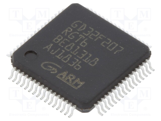 ARM microcontroller; SRAM: 256kB; Flash: 1024kB; LQFP64; 3.3VDC