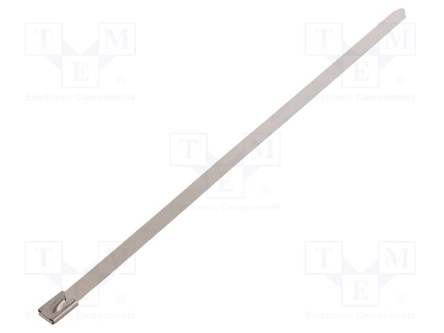 Cable tie; L: 260mm; W: 7.9mm; stainless steel; 1112N; Colour: steel