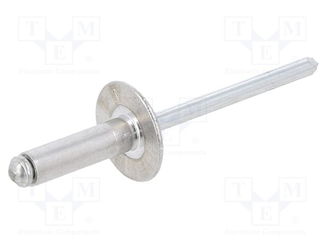 Rivet; aluminium; Rivet diam: 4.8mm; L.rivet: 16.5mm; BN: 4537