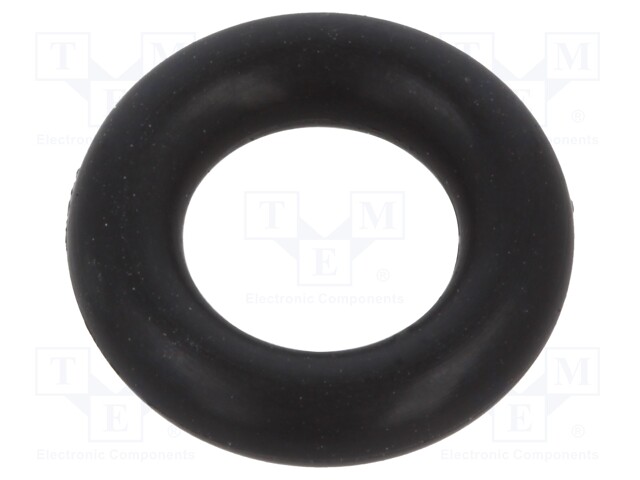 O-ring gasket; FPM; D: 3mm; Øint: 7mm; black; -20÷200°C