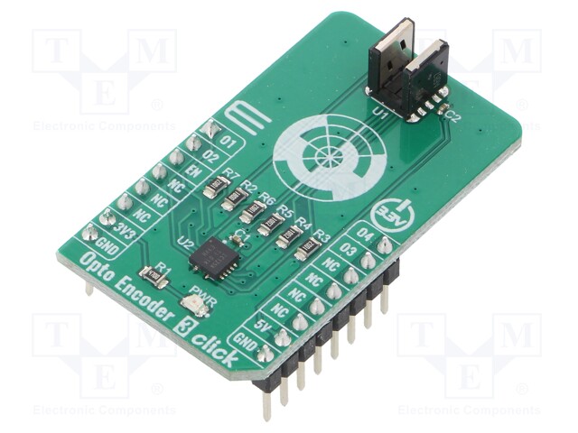 Click board; opto encoder; GPIO; TCUT1800X01; mikroBUS connector