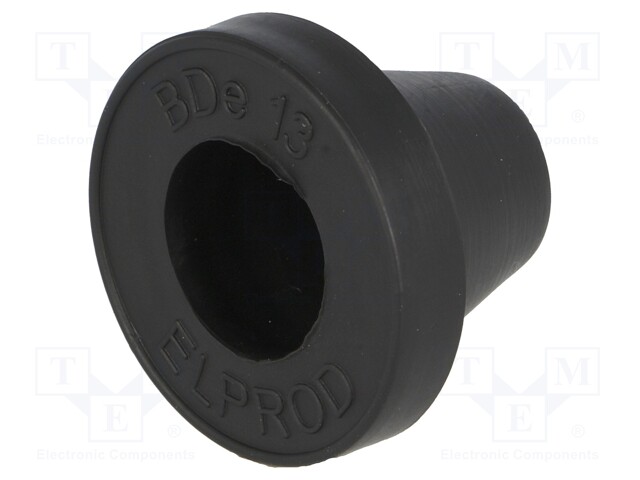 Grommet; Ømount.hole: 21mm; rubber; black; Panel thick: max.2mm