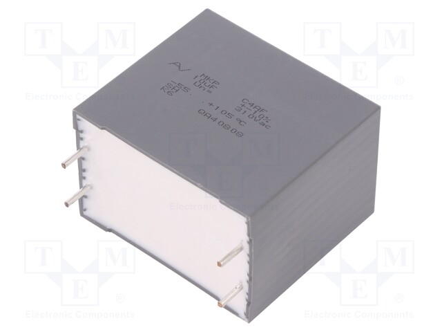 Capacitor: polypropylene; 10uF; ESR: 2.3mΩ; C4AF; THT; ±10%; 310VDC