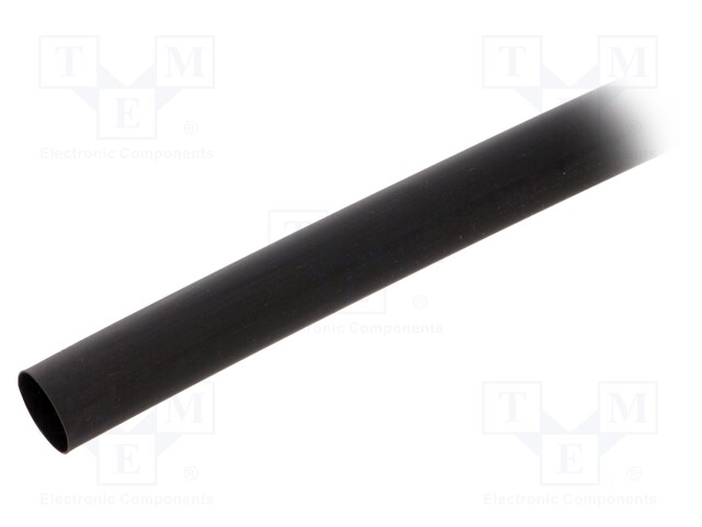 Heat shrink sleeve; 2: 1; 12.7mm; L: 1.2m; black; polyolefine; 5pcs.