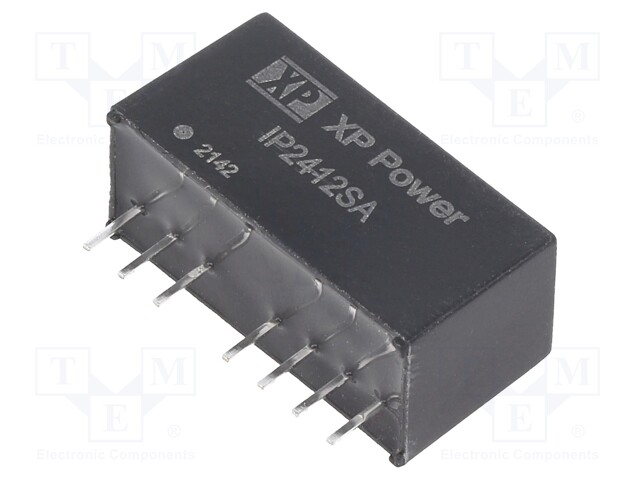 Isolated Board Mount DC/DC Converter, Regulated, ITE, 1 Output, 3 W, 12 V, 250 mA