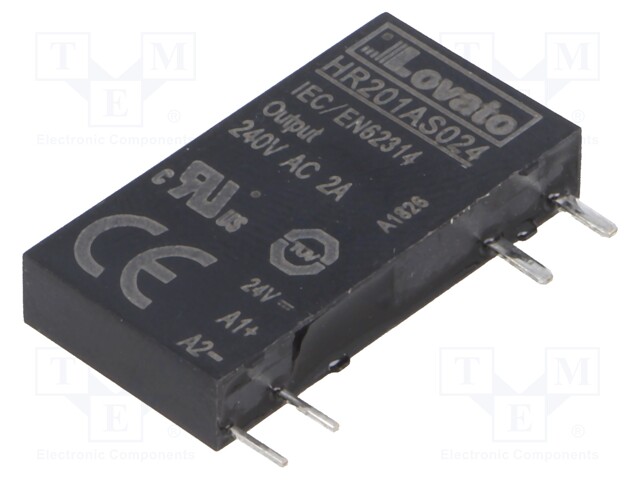 Relay: solid state; Ucntrl: 24VDC; 2A; 24÷280VAC; Variant: 1-phase