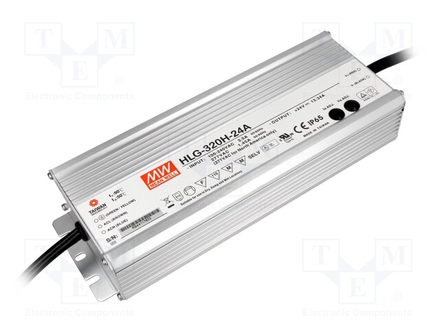 Power supply: switched-mode; LED; 320.16W; 24VDC; 21÷26VDC; IP65