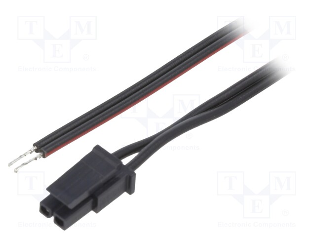 Cable; Micro-Fit 3.0; cables,female; PIN: 2; 0.2m; 4A; TLYp; 0.35mm2