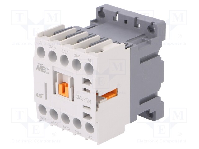 Contactor: 3-pole; NO x3; Auxiliary contacts: NC; 24VAC; 12A; IP20