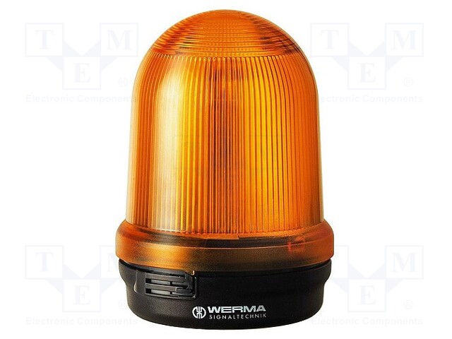 Signaller: lighting; flashing light; yellow; Series: 828; 115VAC