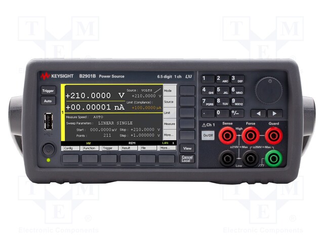 Source-measure unit; LCD 4,3" 6,5 digits; Channels: 1; 210V