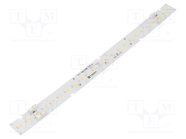 LED strip; 23.2V; white neutral; W: 20mm; L: 280mm; No.of diodes: 24