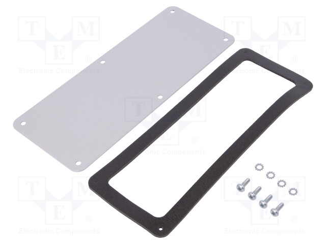 Cable gland plate; steel sheet; W: 90mm; L: 220mm