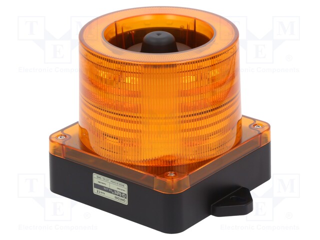 Signaller: lighting-sound; 10÷30VDC; Colour: amber; IP66; -50÷60°C