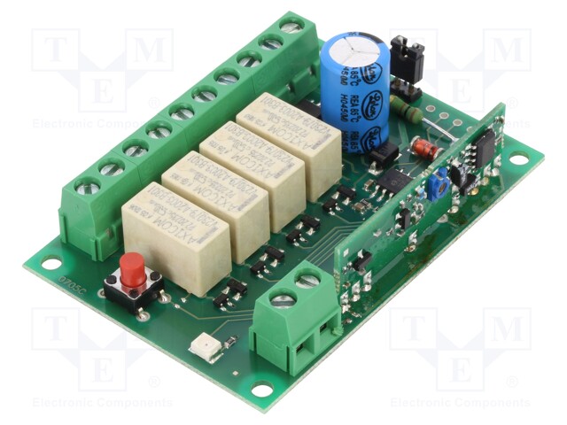 Module: RF; AM receiver; OOK; 433.92MHz; -100dBm; 12VDC; 65x45x18mm