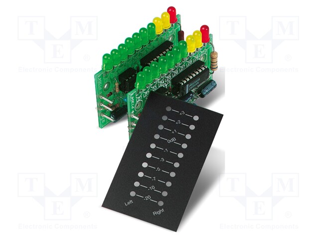 Stereo level indicator; 10÷15VDC; No.of diodes: 20