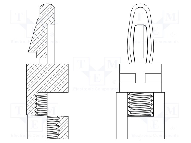 PCB distance; polyamide 66; L: 15.9mm; Colour: natural; UL94V-2