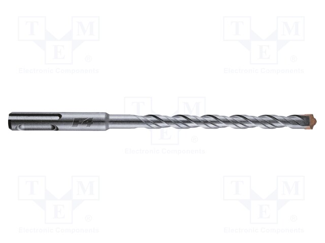 Drill bit; for concrete; Ø: 10mm; L: 260mm; metal; cemented carbide