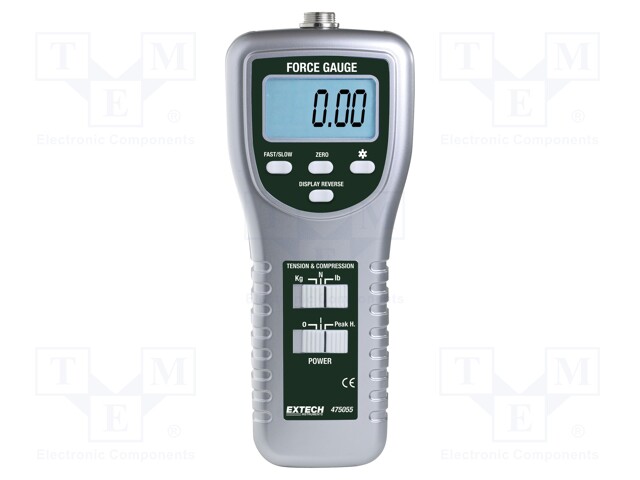 Meter: force; LCD 5 digits; 0,05÷100kg,0,05÷220Ibs,0,2÷980N