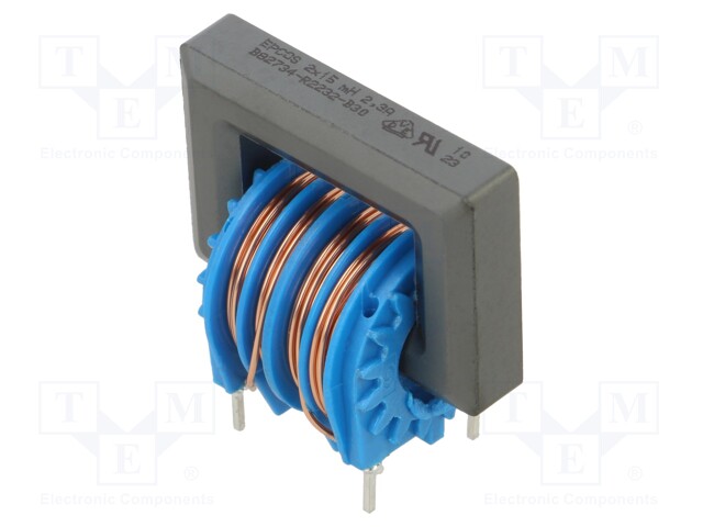 Inductor: common mode; THT; 15mH; 2.3A; 185mΩ; -30÷50%; vertical