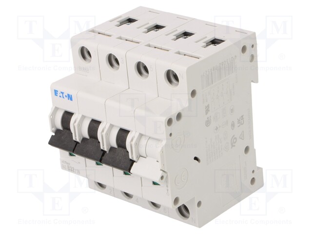 Circuit breaker; 230/400VAC; Inom: 32A; Poles: 3+N; DIN; Charact: B