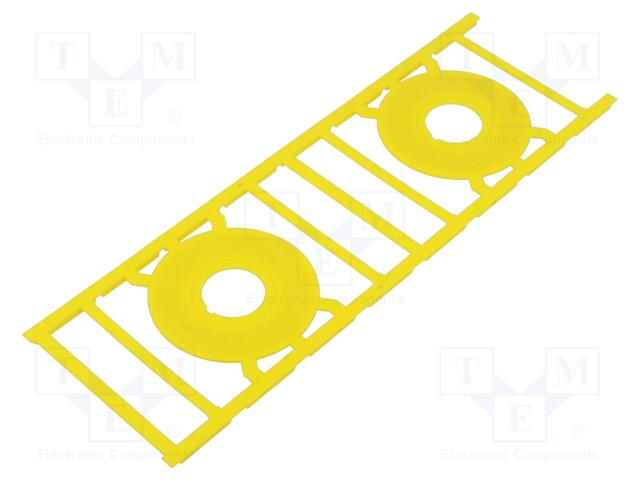 Label; polyamide; yellow; -40÷100°C; self-adhesive; UL94V-2