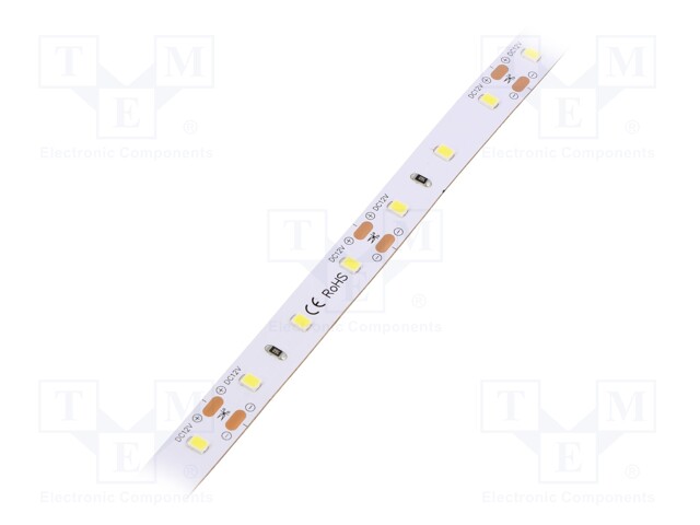 LED tape; white cold; 2835; 12V; LED/m: 60; 10mm; IP33; 12W/m