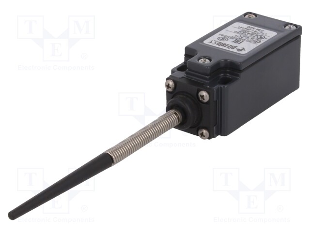 Limit switch; rubber seal,spring, total length 100mm; NO + NC