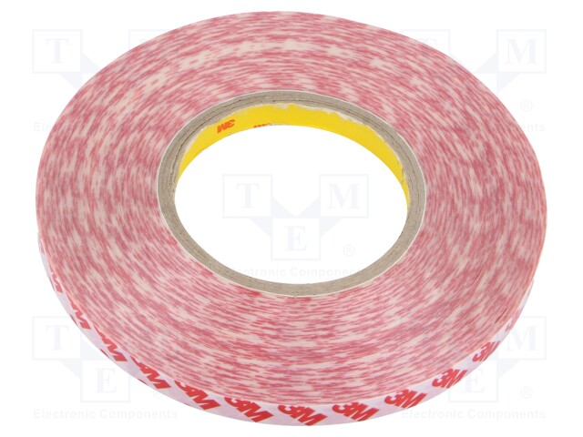 Tape: fixing; W: 12mm; L: 50m; Thk: 200um; double-sided; transparent