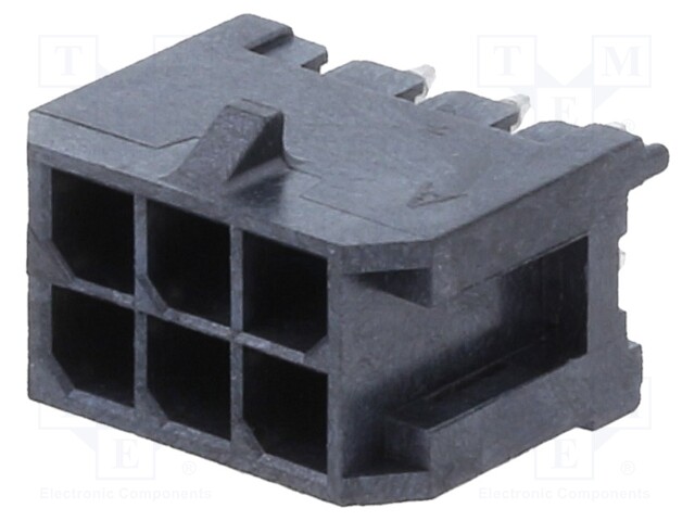 Connector: wire-board; socket; male; -40÷105°C; PIN: 6; Layout: 2x3