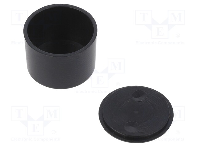 Enclosure: for alarms; Z: 14mm; ABS; black; Ø: 19.8mm