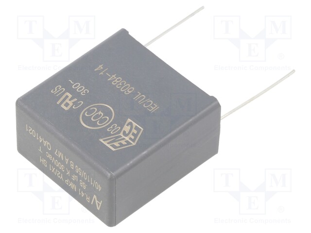 Capacitor: polypropylene; Y2; 680nF; 27.5mm; ±10%; 32x33x18mm