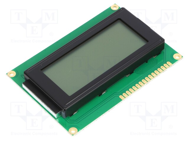 Display: LCD; alphanumeric; FSTN Positive; 16x4; gray; LED; PIN: 16