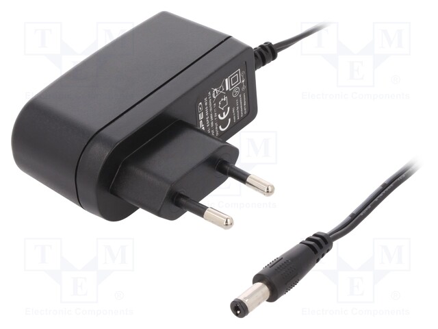 Power supply: switched-mode; 7.5VDC; 1A; Out: 5,5/2,1; 7.5W; 0÷40°C