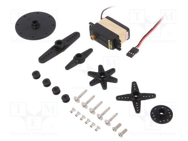 Motor: servo; 4.8÷6VDC; mini; digital; 35g; 35.5x15.3x30.6mm; metal