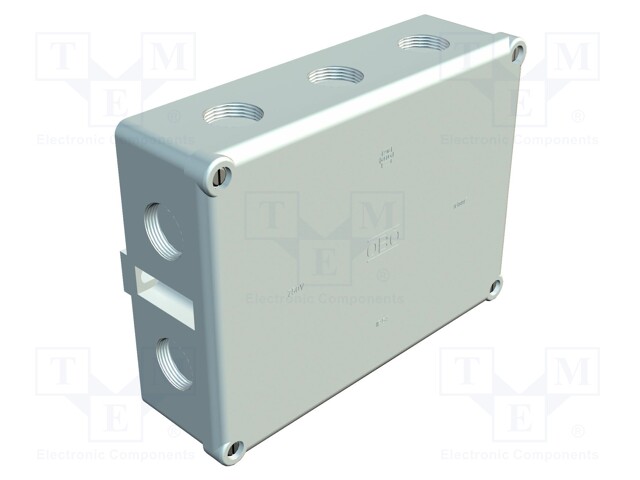 Enclosure: junction box; X: 144mm; Y: 196mm; Z: 71mm; duroplast; IP54