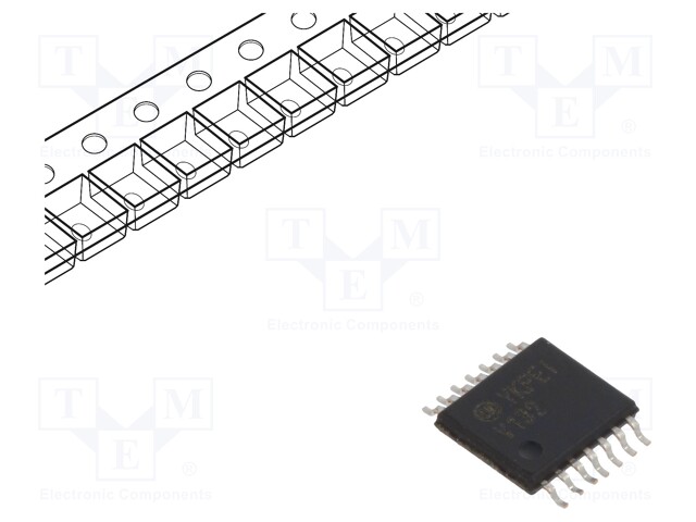 IC: digital; Schmitt trigger; NAND; Channels: 4; IN: 2; SMD; TSSOP14